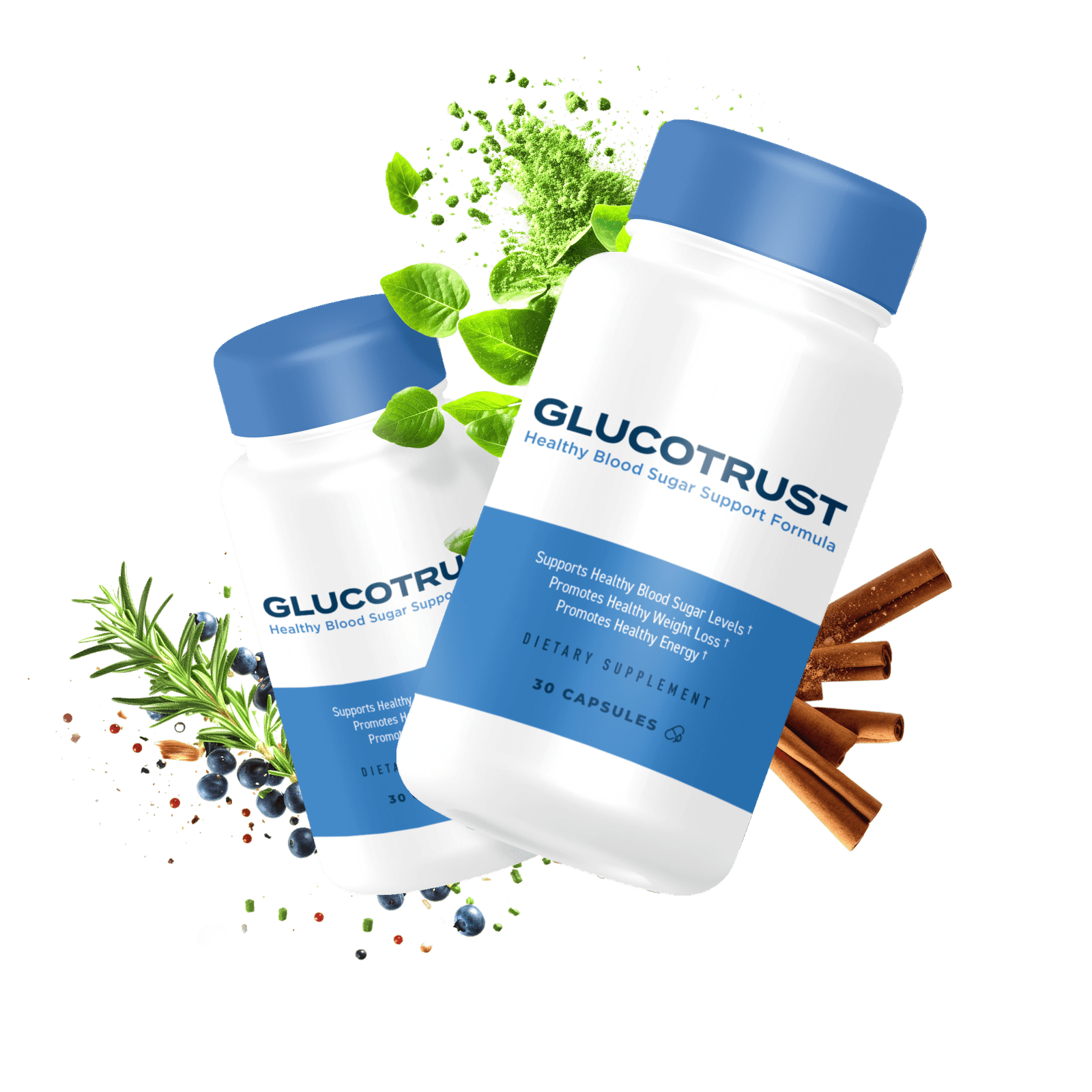 Glucotrust Bottles with Natural Ingredients